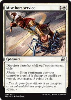 2017 Magic the Gathering Aether Revolt French #16 Mise hors service Front