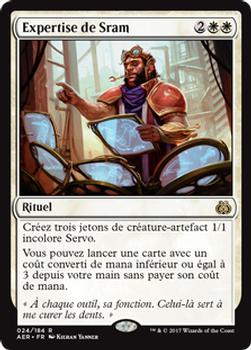 2017 Magic the Gathering Aether Revolt French #24 Expertise de Sram Front