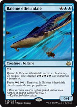 2017 Magic the Gathering Aether Revolt French #27 Baleine éthertidale Front