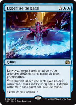 2017 Magic the Gathering Aether Revolt French #29 Expertise de Baral Front