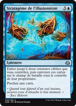 2017 Magic the Gathering Aether Revolt French #36 Stratagème de l'illusionniste Front