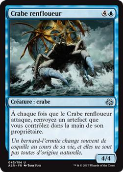 2017 Magic the Gathering Aether Revolt French #43 Crabe renfloueur Front