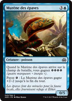 2017 Magic the Gathering Aether Revolt French #45 Murène des épaves Front