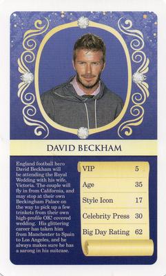 2011 Top Trumps Very Specials The Royal Wedding #NNO David Beckham Front