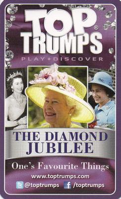 2012 Top Trumps The Diamond Jubilee One's Favourite Things #NNO Buckingham Palace Throne Room Back