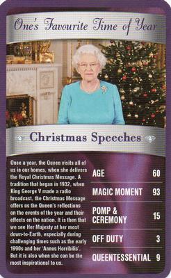 2012 Top Trumps The Diamond Jubilee One's Favourite Things #NNO Christmas Speeches Front