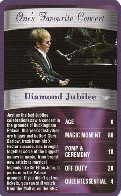 2012 Top Trumps The Diamond Jubilee One's Favourite Things #NNO Diamond Jubilee Front