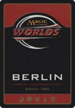 2003 Magic the Gathering World Championship Decks #338 Island Back