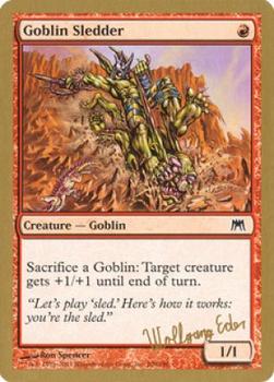 2003 Magic the Gathering World Championship Decks #209 Goblin Sledder Front