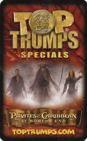 2007 Top Trumps Specials Pirates of the Caribbean At World's End #NNO Marty Back