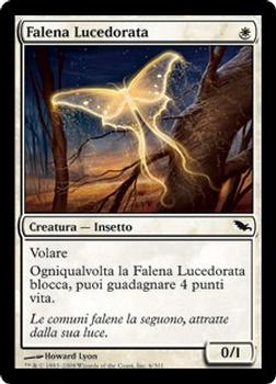 2008 Magic the Gathering Shadowmoor Italian #6 Falena Lucedorata Front