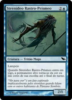 2008 Magic the Gathering Shadowmoor Portuguese #46 Sirenídeo Rastro-Prísmeo Front