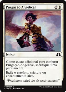 2016 Magic the Gathering Shadows over Innistrad Portuguese #3 Purgação Angelical Front