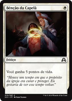 2016 Magic the Gathering Shadows over Innistrad Portuguese #10 Bênção da Capelã Front
