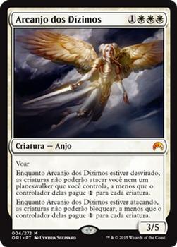 2015 Magic the Gathering Magic Origins Portuguese #4 Arcanjo dos Dízimos Front