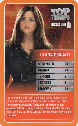 2013 Top Trumps Doctor Who #NNO Clara Oswald Front
