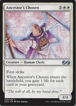 2018 Magic the Gathering Ultimate Masters #9 Ancestor's Chosen Front