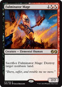 2018 Magic the Gathering Ultimate Masters #215 Fulminator Mage Front