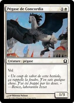 2012 Magic the Gathering Return to Ravnica French #8 Pégase de Concordia Front