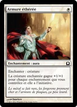 2012 Magic the Gathering Return to Ravnica French #9 Armure éthérée Front