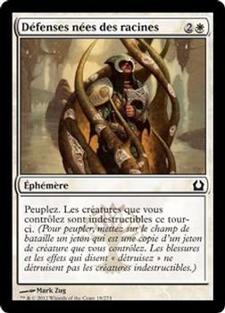 2012 Magic the Gathering Return to Ravnica French #19 Défenses nées des racines Front