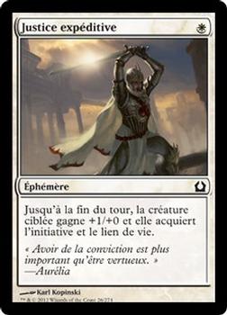 2012 Magic the Gathering Return to Ravnica French #26 Justice expéditive Front