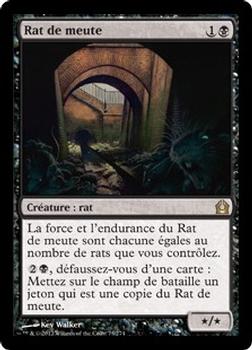 2012 Magic the Gathering Return to Ravnica French #73 Rat de meute Front