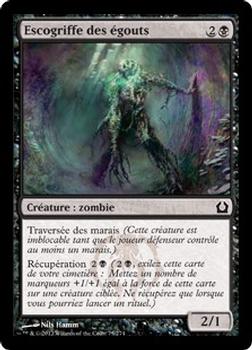 2012 Magic the Gathering Return to Ravnica French #75 Escogriffe des égouts Front