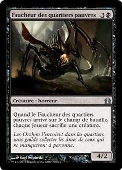 2012 Magic the Gathering Return to Ravnica French #77 Faucheur des quartiers pauvres Front