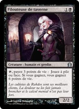 2012 Magic the Gathering Return to Ravnica French #79 Filouteuse de taverne Front