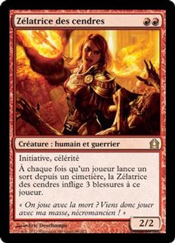 2012 Magic the Gathering Return to Ravnica French #86 Zélatrice des cendres Front