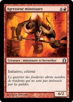 2012 Magic the Gathering Return to Ravnica French #100 Agresseur minotaure Front