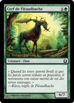 2012 Magic the Gathering Return to Ravnica French #116 Cerf de Fléaudhache Front