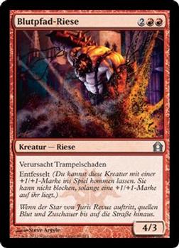 2012 Magic the Gathering Return to Ravnica German #89 Blutpfad-Riese Front