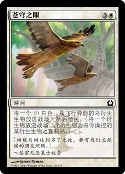 2012 Magic the Gathering Return to Ravnica Chinese Simplified #10 苍穹之眼 Front
