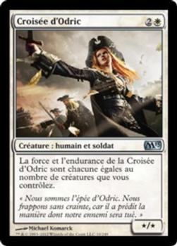 2012 Magic the Gathering 2013 Core Set French #10 Croisée d'Odric Front
