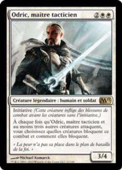 2012 Magic the Gathering 2013 Core Set French #23 Odric, maître tacticien Front