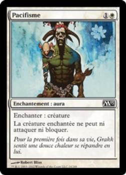 2012 Magic the Gathering 2013 Core Set French #24 Pacifisme Front
