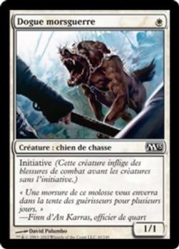 2012 Magic the Gathering 2013 Core Set French #40 Dogue morsguerre Front