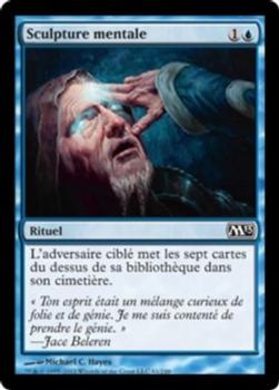 2012 Magic the Gathering 2013 Core Set French #61 Sculpture mentale Front