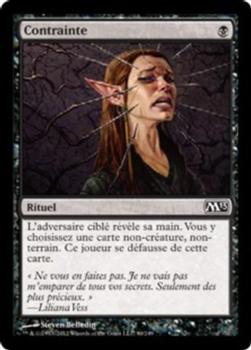 2012 Magic the Gathering 2013 Core Set French #90 Contrainte Front