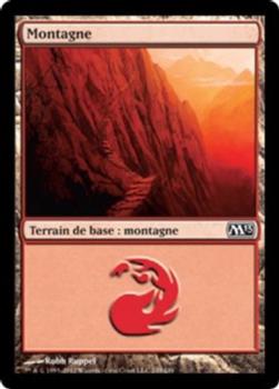 2012 Magic the Gathering 2013 Core Set French #245 Montagne Front
