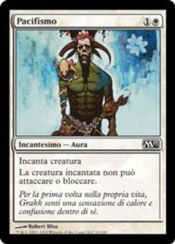 2012 Magic the Gathering 2013 Core Set Italian #24 Pacifismo Front