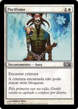 2012 Magic the Gathering 2013 Core Set Portuguese #24 Pacifismo Front