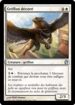 2013 Magic the Gathering Theros French #7 Griffon décoré Front