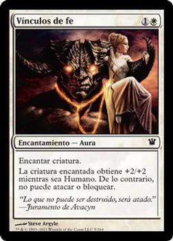 2011 Magic the Gathering Innistrad Spanish #5 Vínculos de fe Front