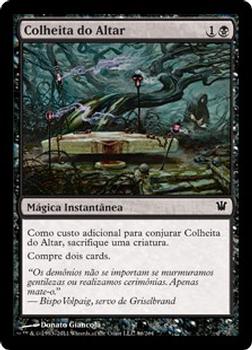 2011 Magic the Gathering Innistrad Portuguese #86 Colheita do Altar Front