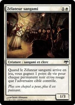 2008 Magic the Gathering Eventide French #9 Zélateur sangami Front