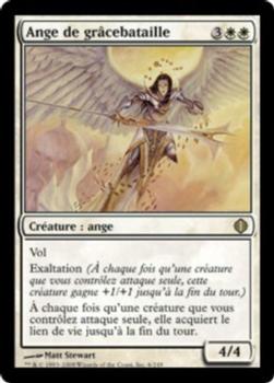 2008 Magic the Gathering Shards of Alara French #6 Ange de grâcebataille Front