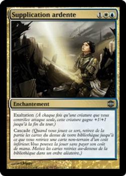 2009 Magic the Gathering Alara Reborn French #1 Supplication ardente Front
